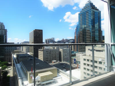 Views from Altoria condo building in Montreal