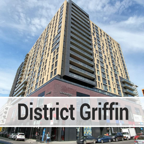 District Griffin Condos and apartments for sale and for rent in Griffintown Montreal with the #downtownrealtyteam