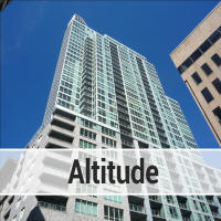 Altitude Condo building units for sale and for rent in Downtown Montreal