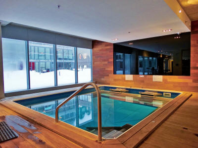 Indoor Swimming pool at the Louis Boheme 350 de Maisonneuve West Montreal Canada